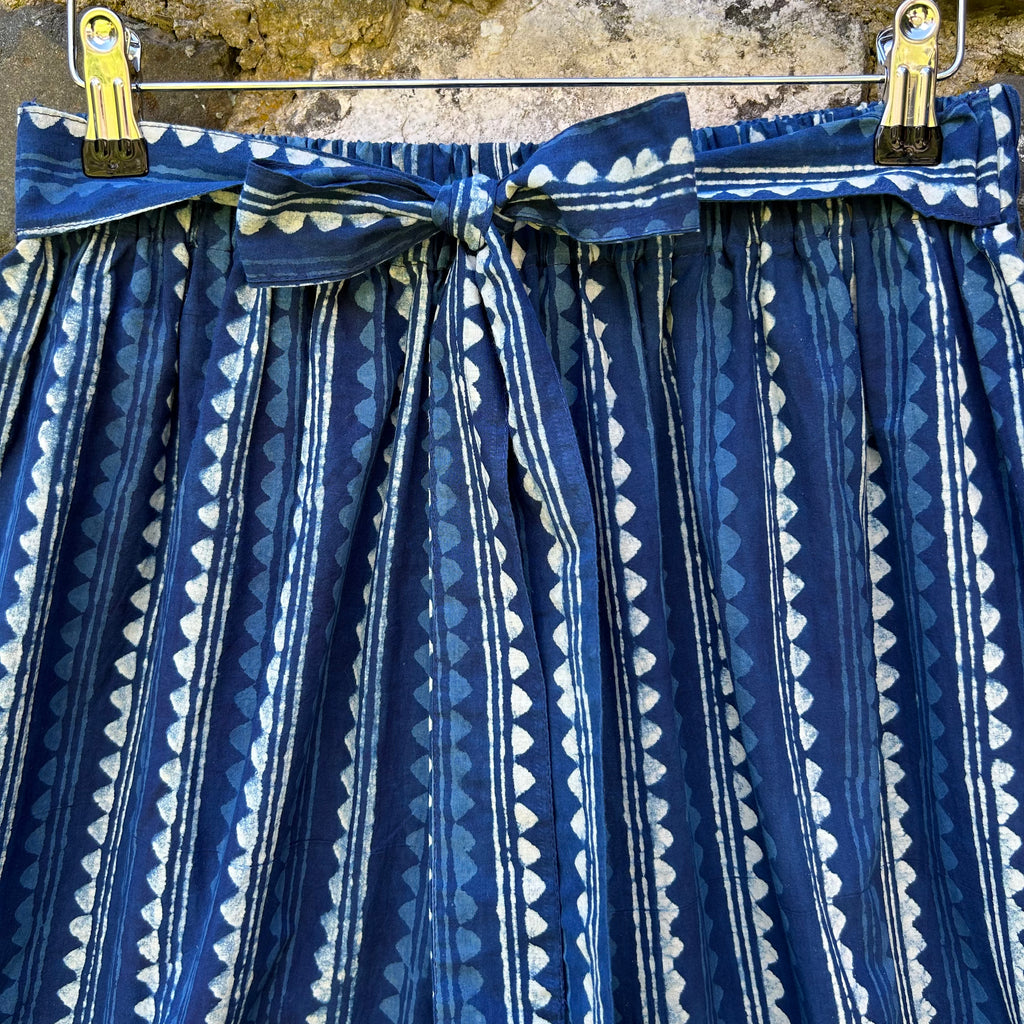Sanganer Trousers – Indigo Stripe