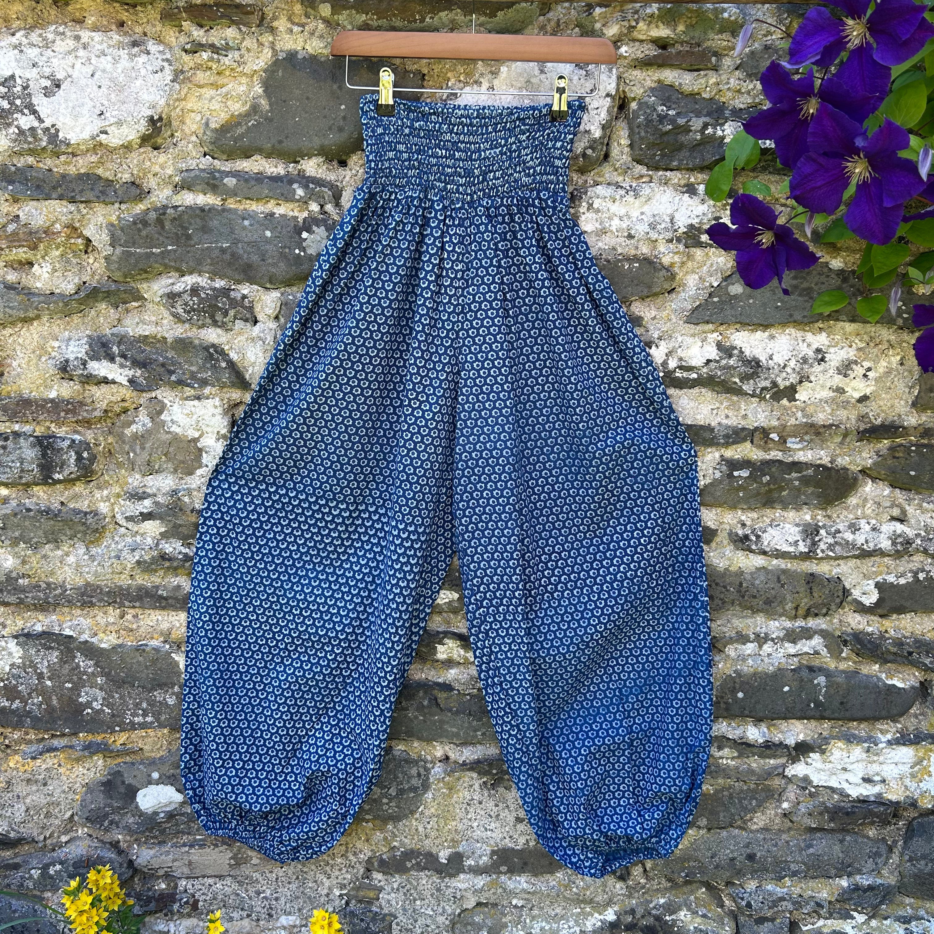 Nomad Harem Trousers – Indigo Meadow