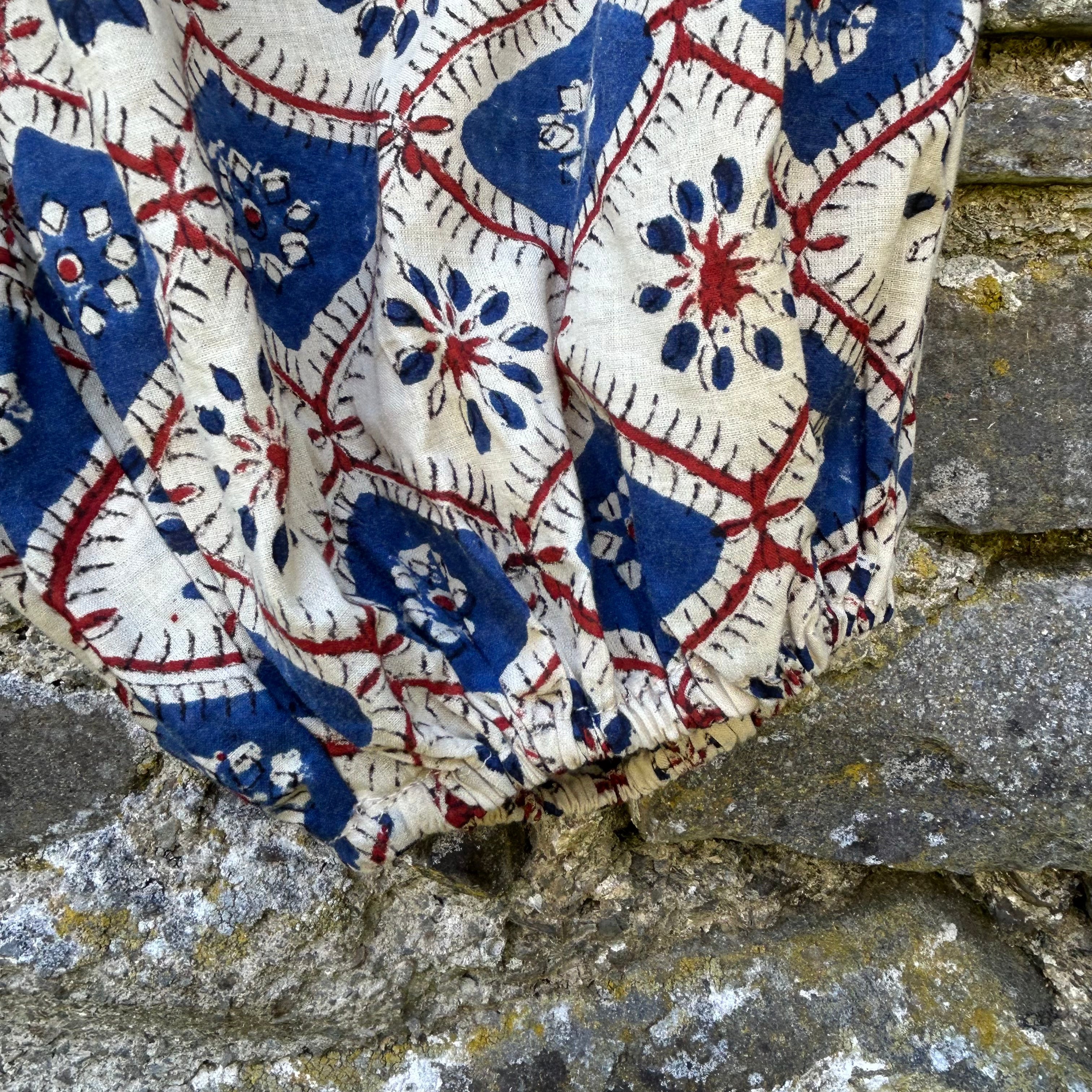 Nomad Harem Trousers – Indigo Mosaic