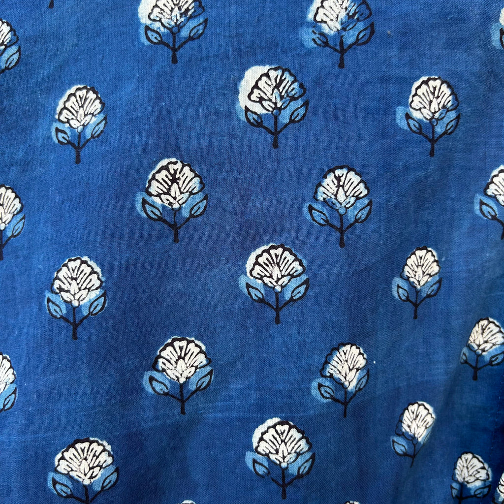 Artist Shirt - Indigo Blossom